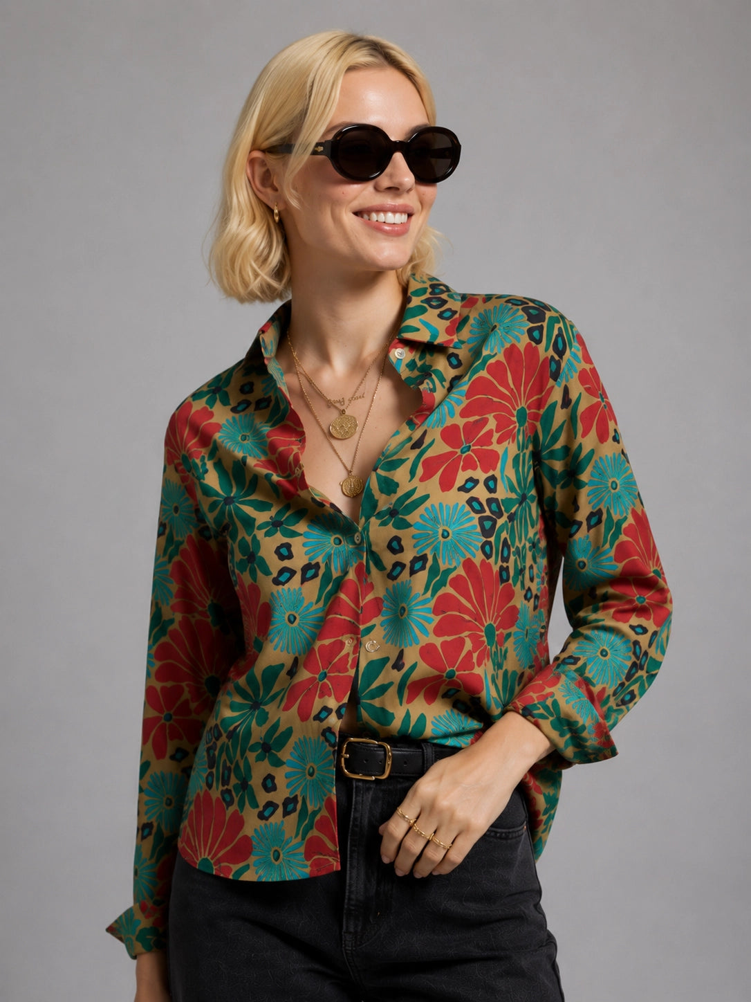 Green Kalamkari Universal Style – Unisex Shirt Collection