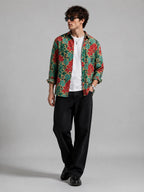 Green Kalamkari Universal Style – Unisex Shirt Collection