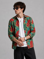 Green Kalamkari Universal Style – Unisex Shirt Collection