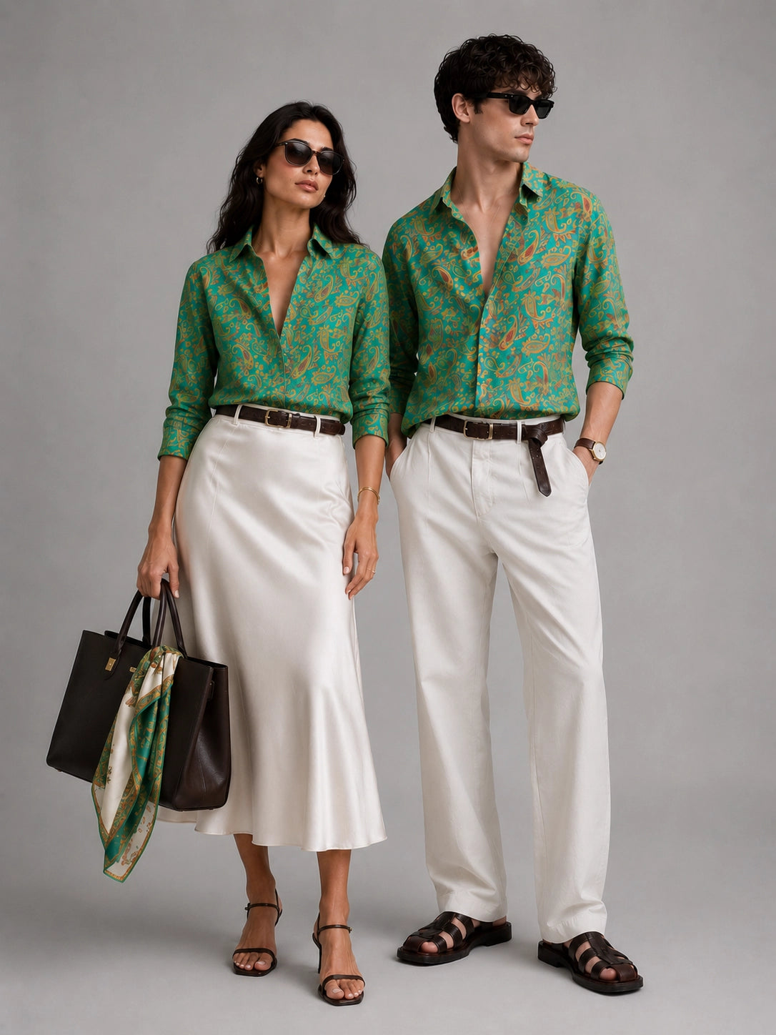 Green Monochrome Universal Style – Unisex Shirt Collection