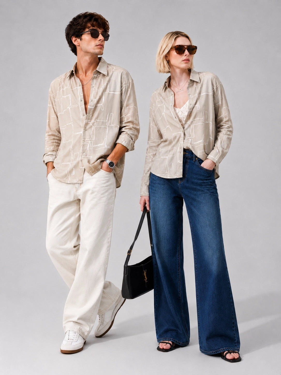 Grey Lines Universal Style – Unisex Shirt Collection