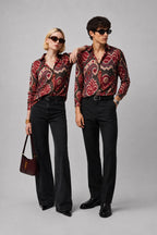 Maroon Mandala Universal Style – Unisex Shirt Collection