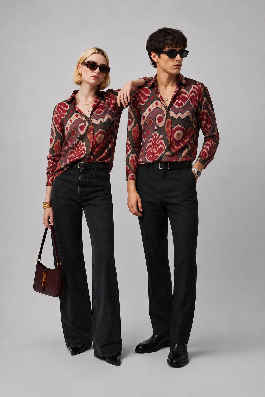 Maroon Mandala Universal Style – Unisex Shirt Collection
