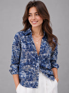 Navy Mandala Universal Style – Unisex Shirt Collection