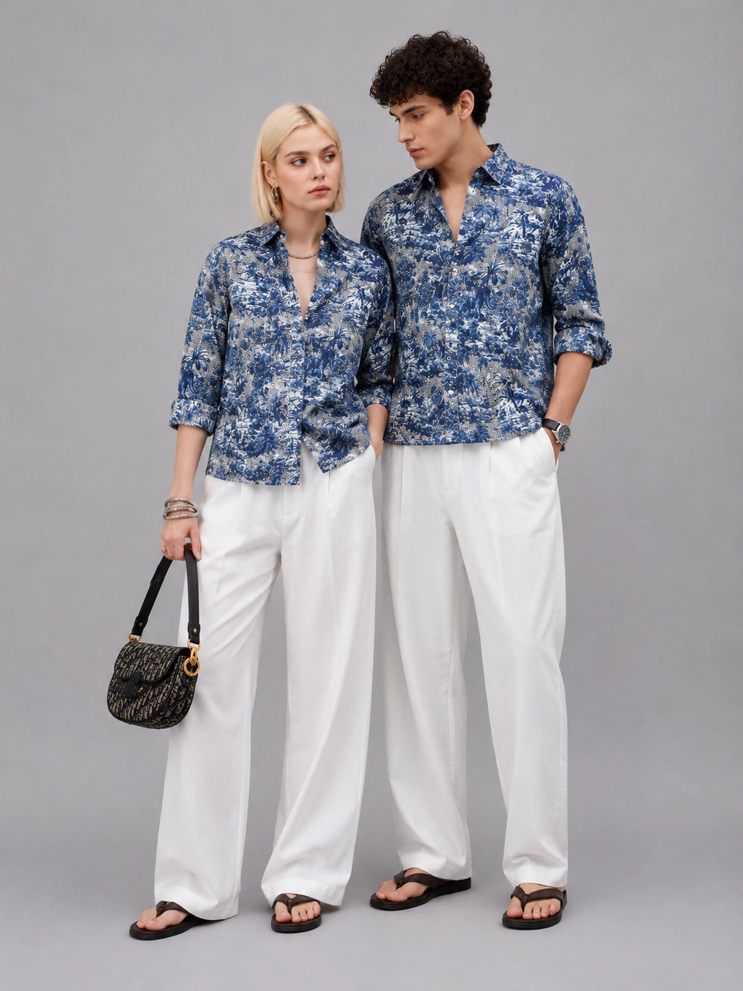 Navy Mandala Universal Style – Unisex Shirt Collection
