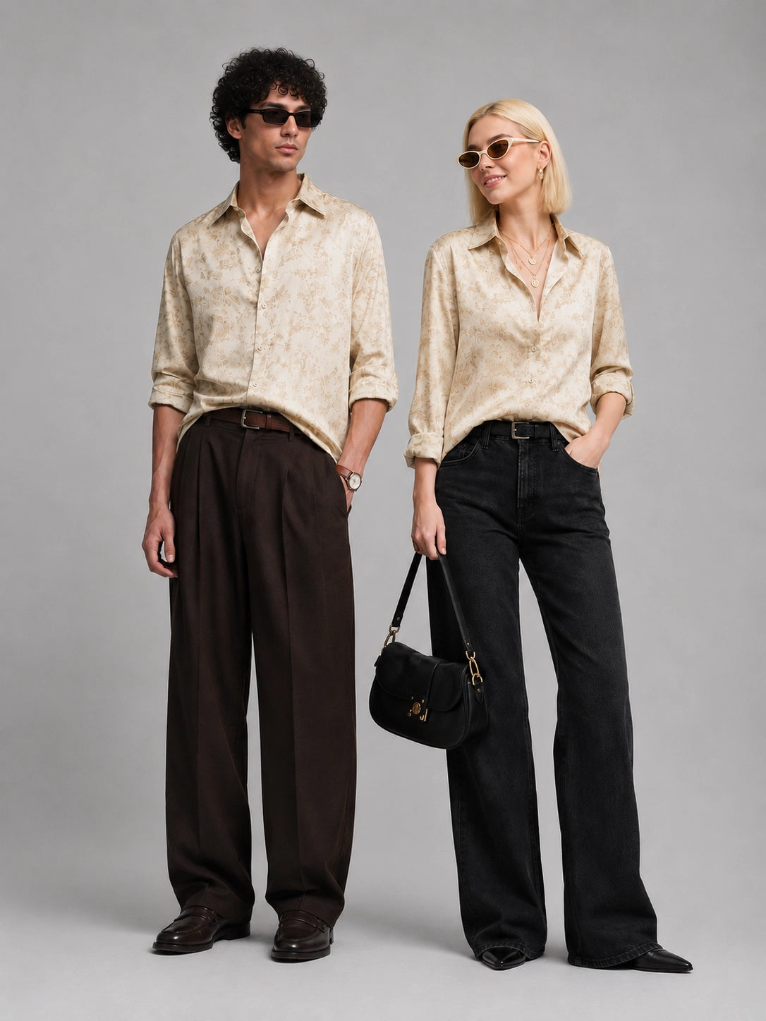 Peach Flower Universal Style – Unisex Shirt Collection