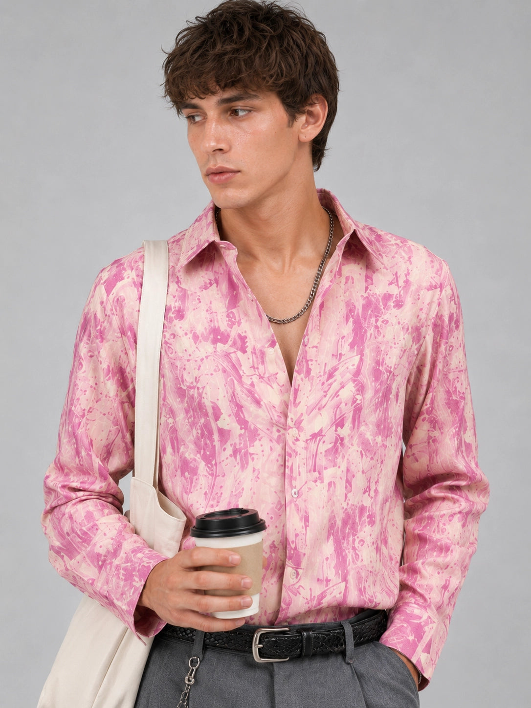 Peach Flory Universal Style – Unisex Shirt Collection