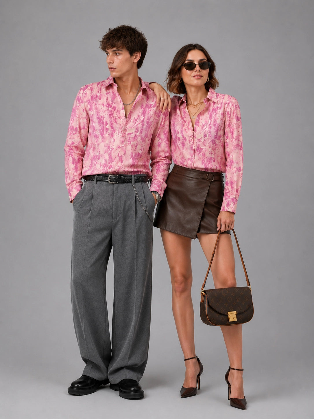 Peach Flory Universal Style – Unisex Shirt Collection