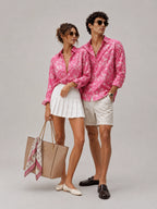 Pink Madhubani Universal Style – Unisex Shirt Collection