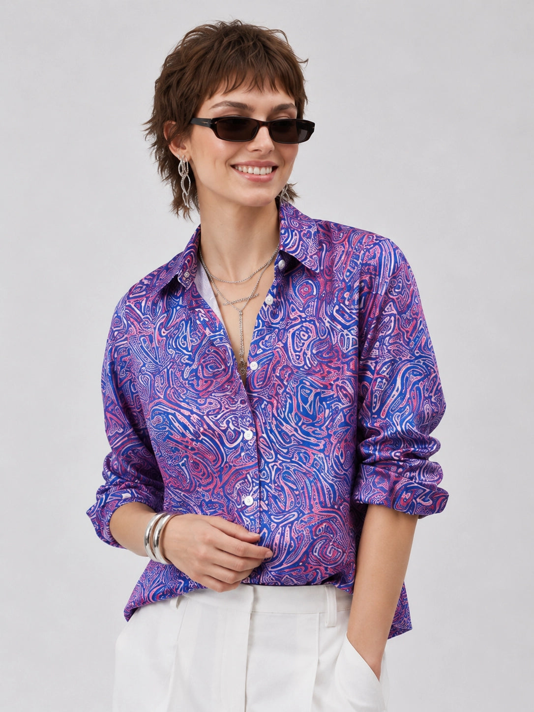 Purple Aztech Universal Style – Unisex Shirt Collection