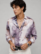 Purple Organza Universal Style – Unisex Shirt Collection