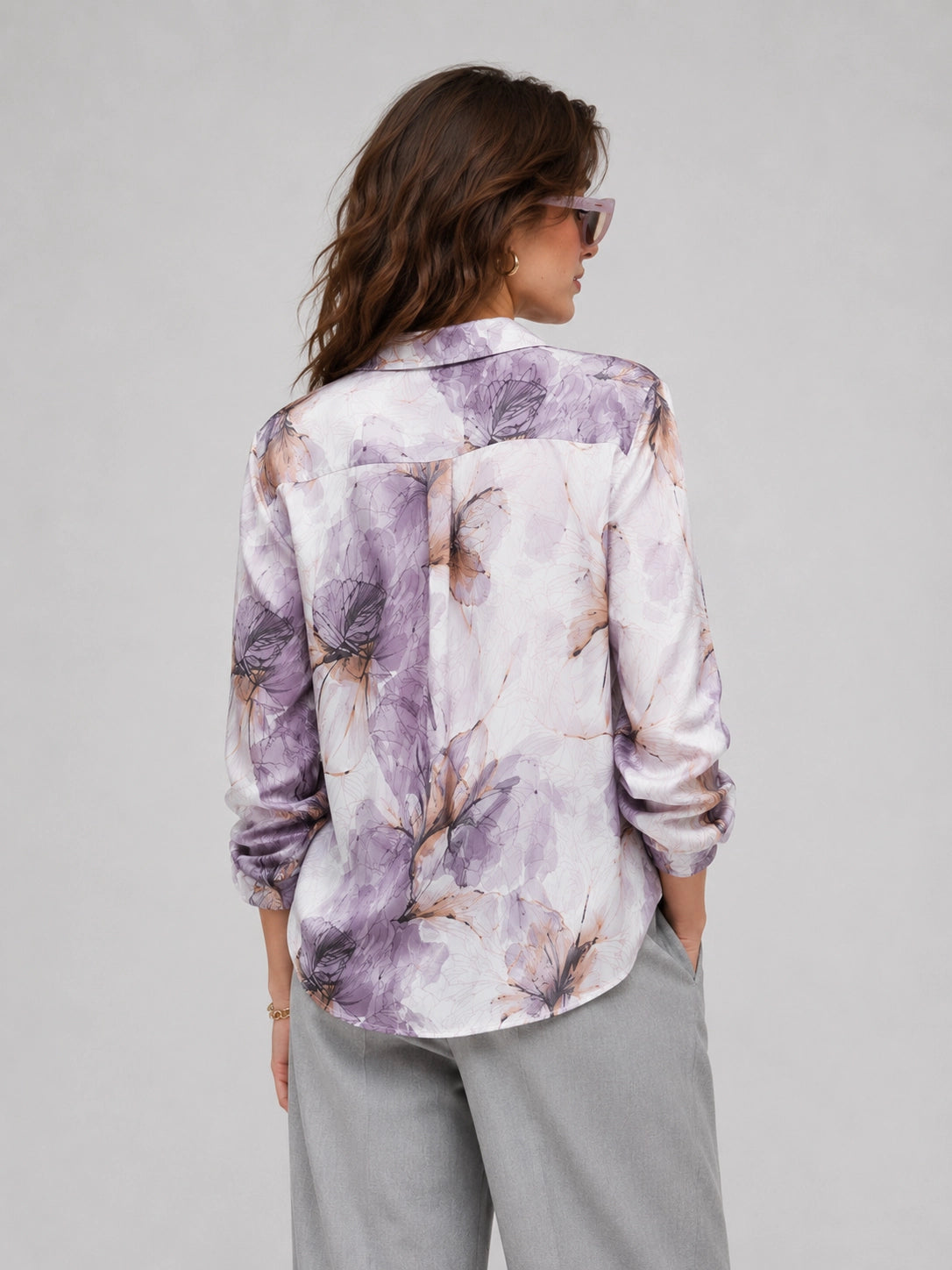 Purple Organza Universal Style – Unisex Shirt Collection