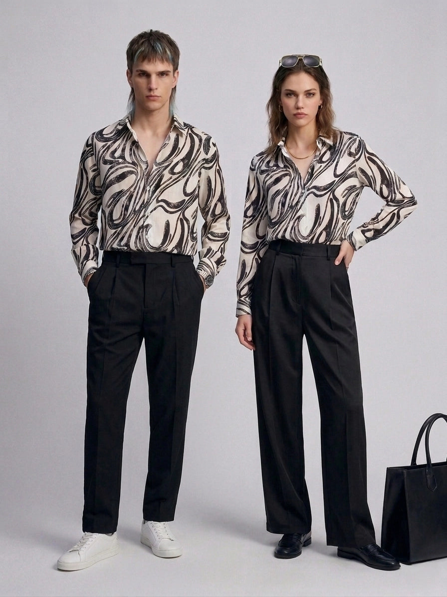 White illusion Universal Style – Unisex Shirt Collection