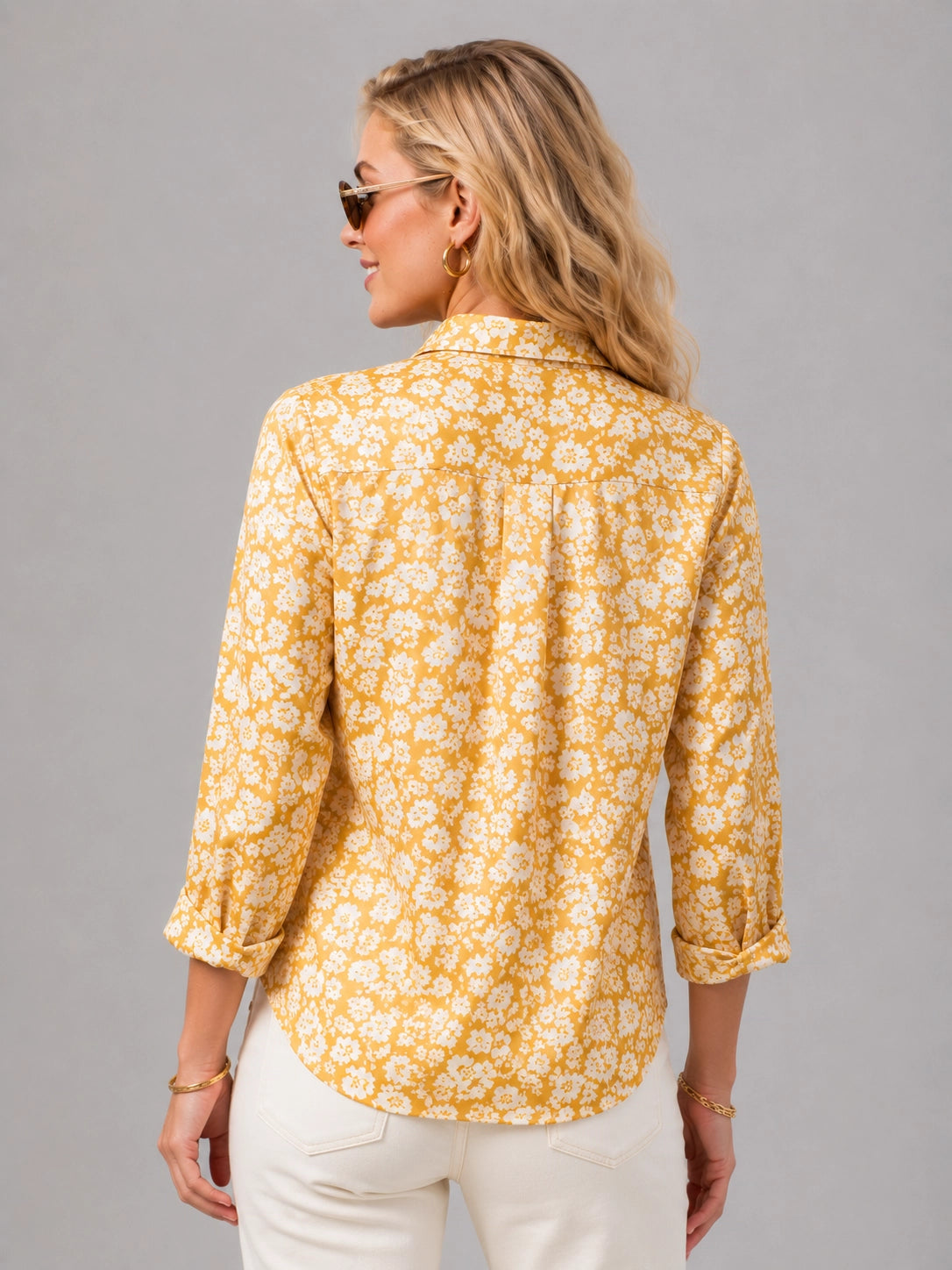 Yellow Floral Universal Style – Unisex Shirt Collection
