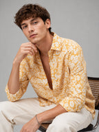Yellow Floral Universal Style – Unisex Shirt Collection