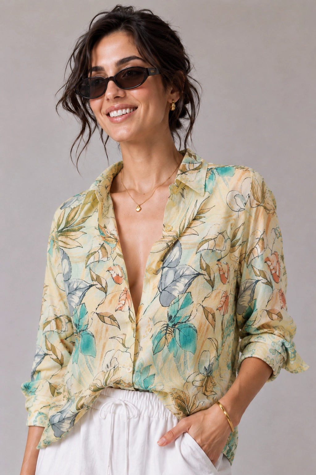 Yellow Retro Universal Style – Unisex Shirt Collection