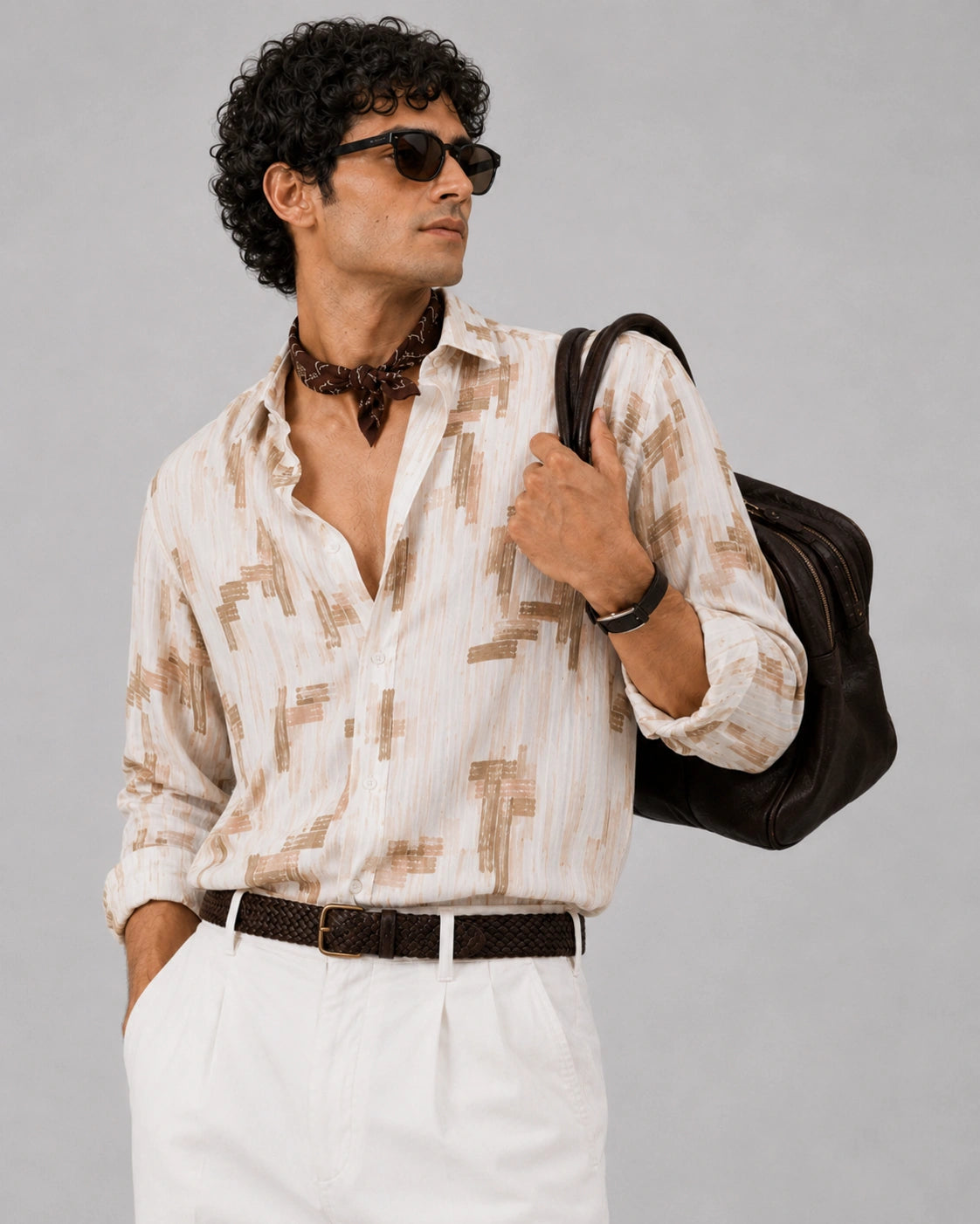 White Abstract Universal Style – Unisex Shirt Collection
