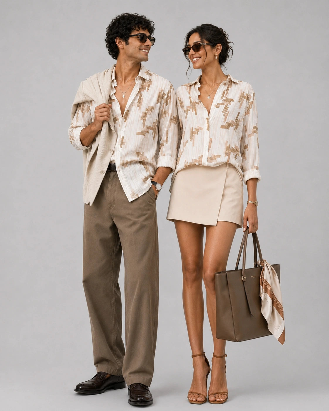 White Abstract Universal Style – Unisex Shirt Collection