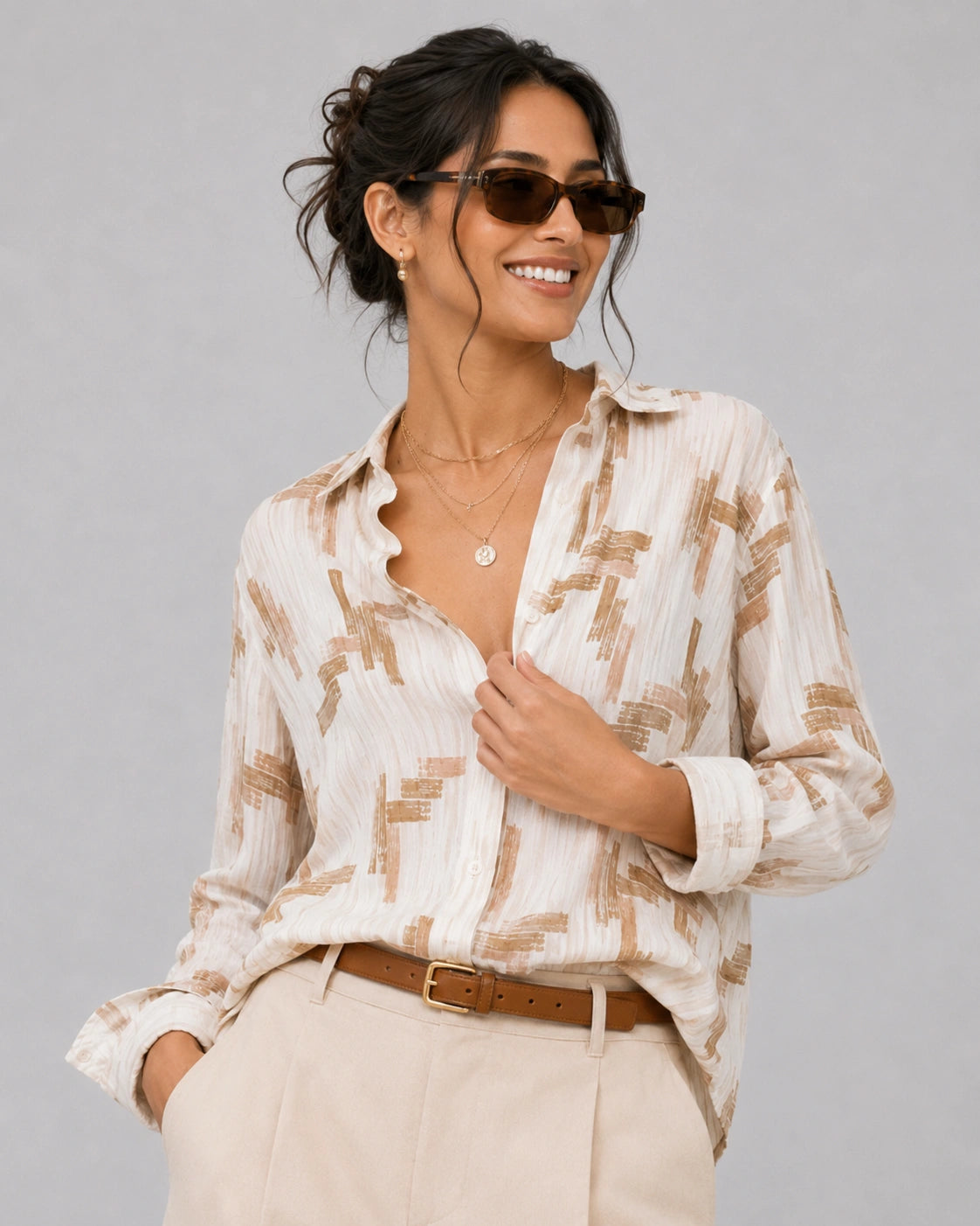 White Abstract Universal Style – Unisex Shirt Collection