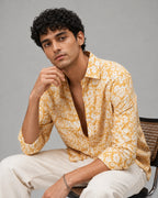 Yellow Floral Universal Style – Unisex Shirt Collection