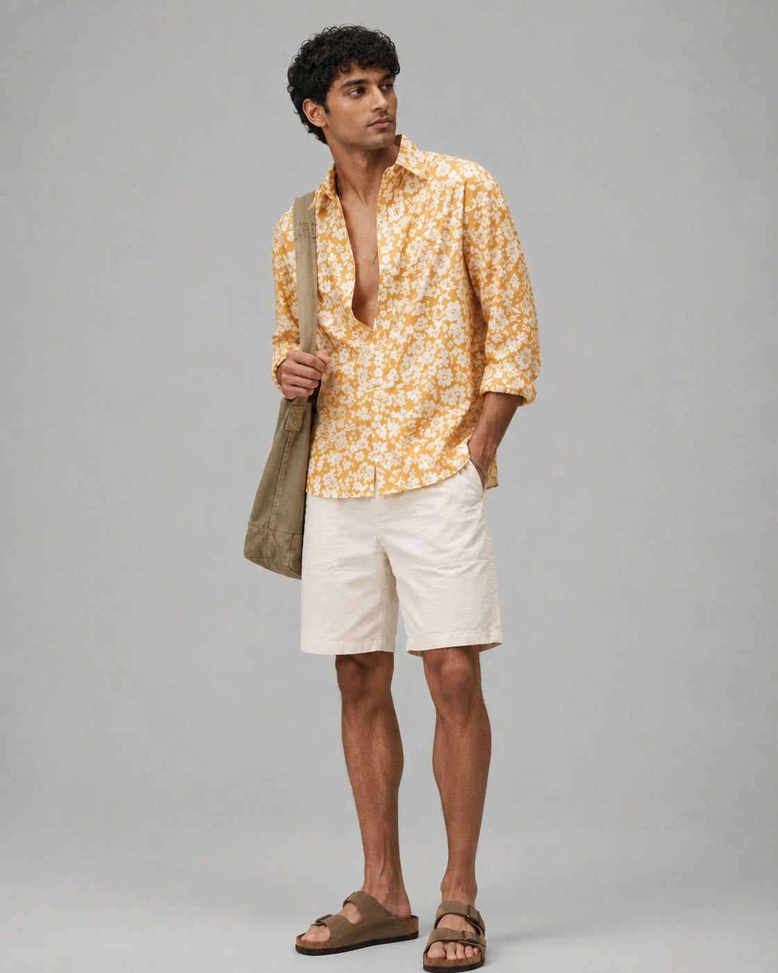 Yellow Floral Universal Style – Unisex Shirt Collection