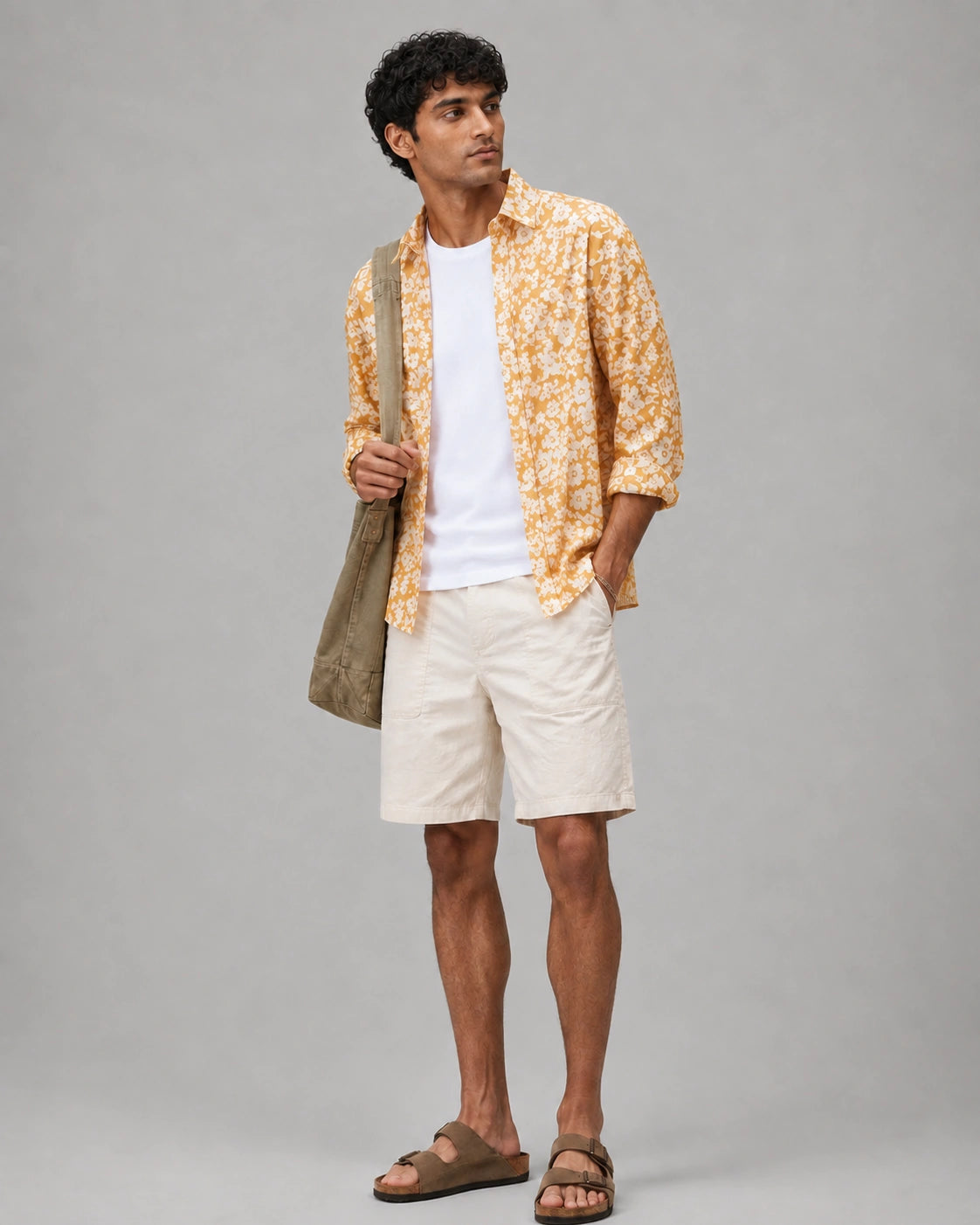 Yellow Floral Universal Style – Unisex Shirt Collection